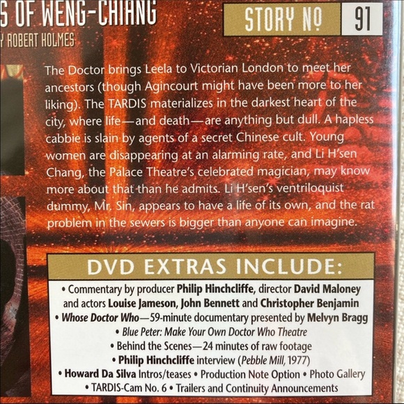Doctor Who Story 91 The Talons of Weng-Chiang The Fourth Doctor 2-Disc DVD - Picture 5 of 6